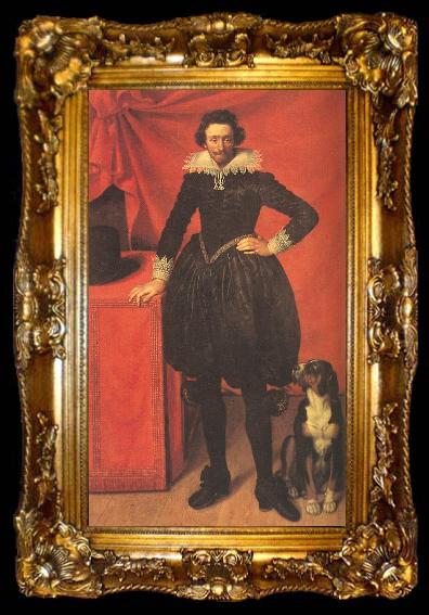 framed  POURBUS, Frans the Younger Portrait of Claude de Lorrain, Prince of Chevreuse af, ta009-2